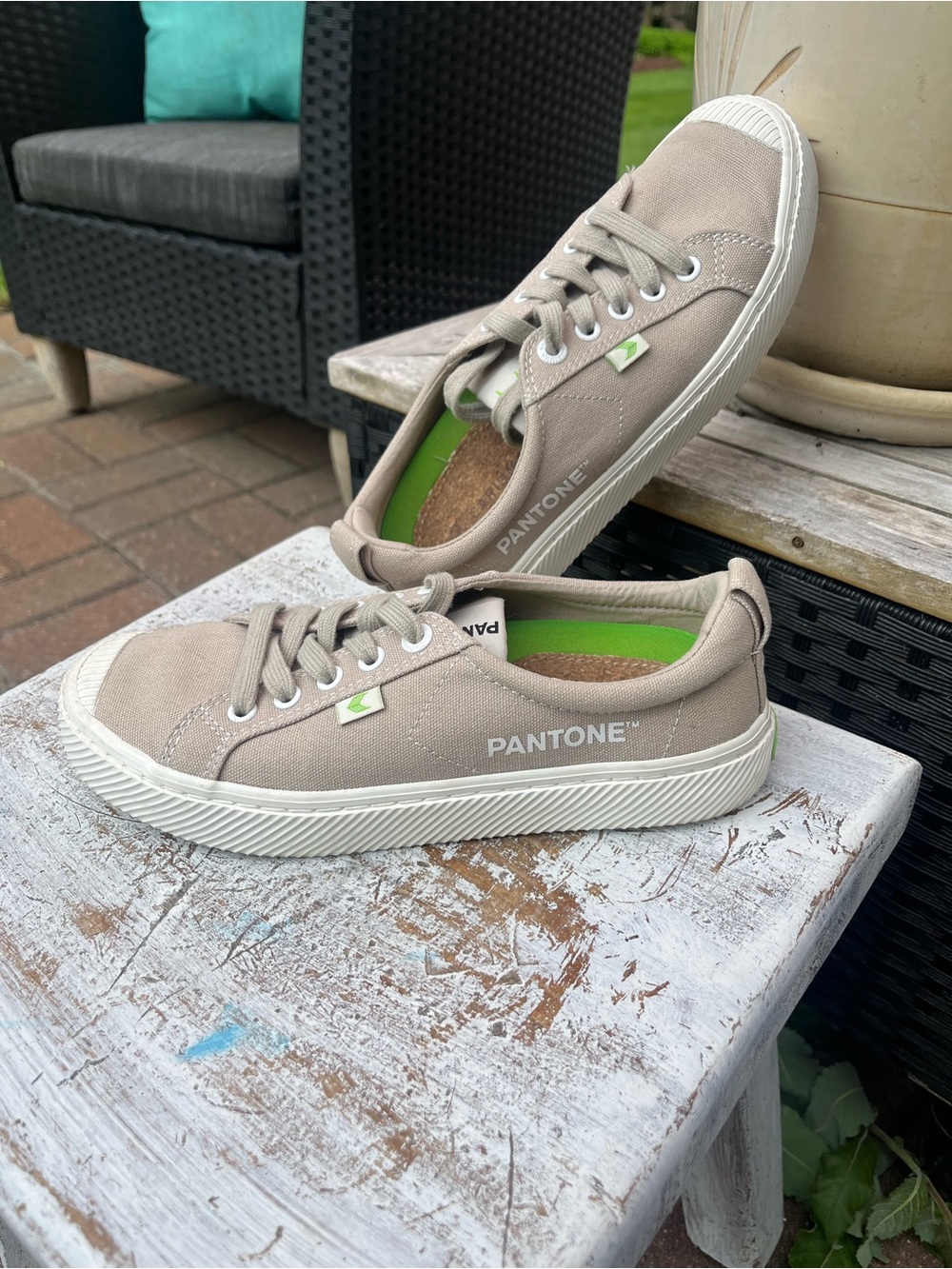 Women’s Canvas Sneakers in Light Taupe